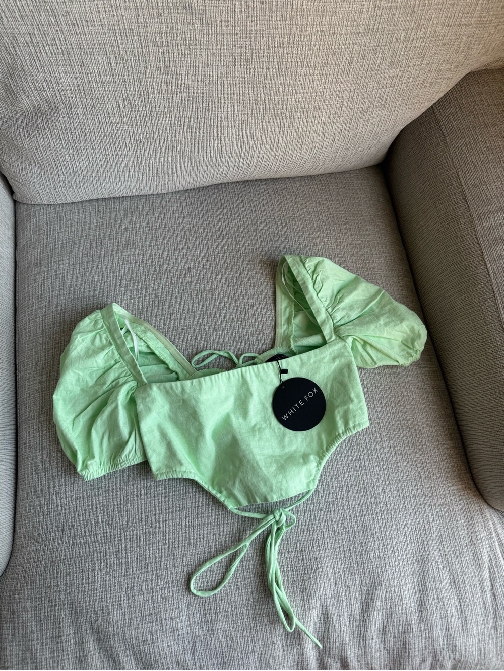 White Fox Boutique Mint Love Games Crop Top